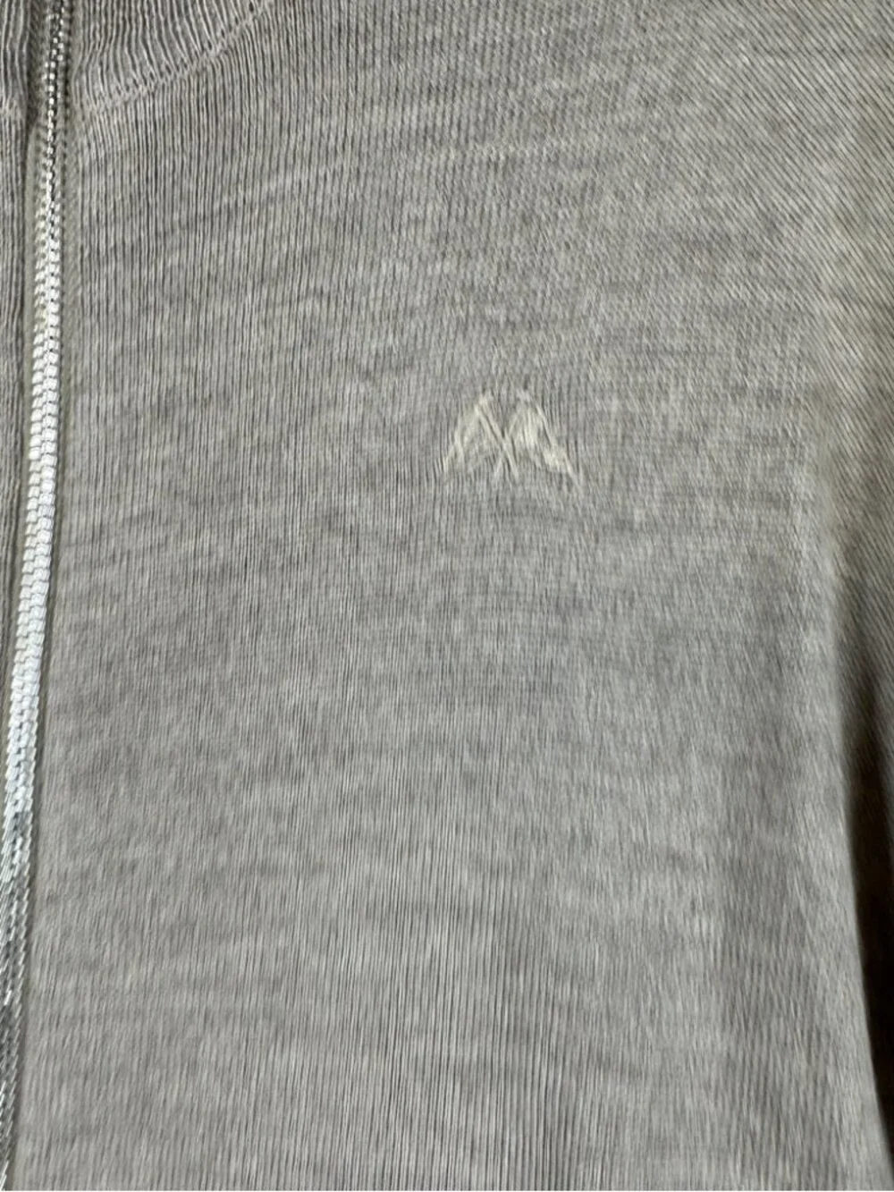 Lindbergh Merino Wool Zip Up Sweater Beige Slim Fit Size M Minimalist Luxury